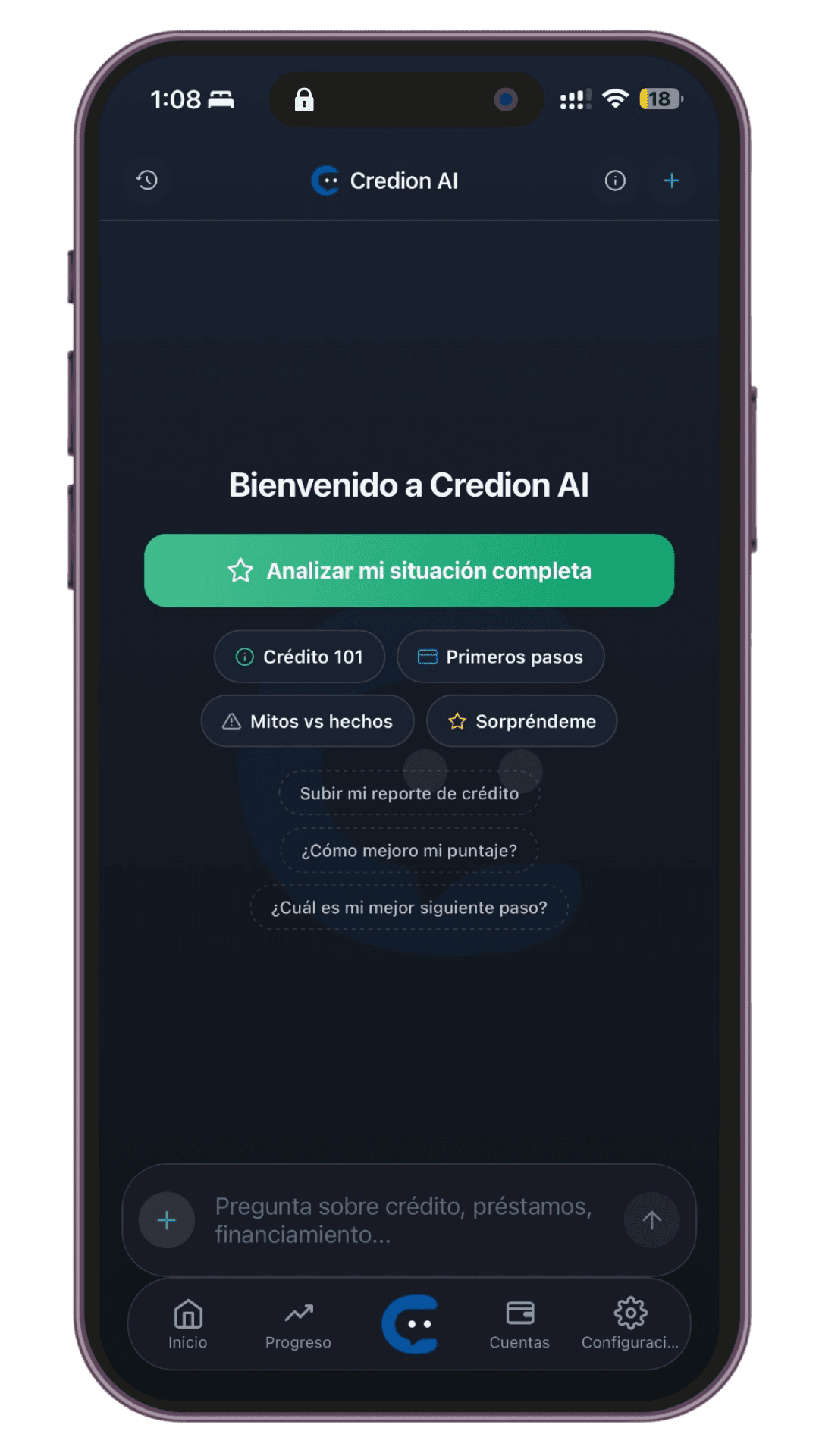 Credion app preview